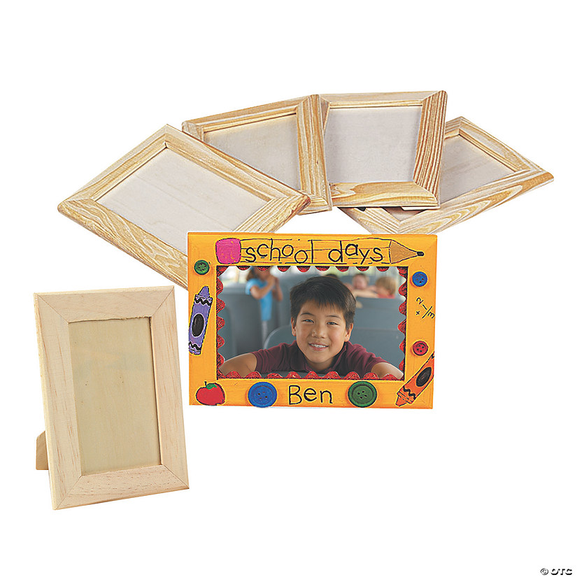 DIY Unfinished Wood Picture Frames - 6 Pc. Image