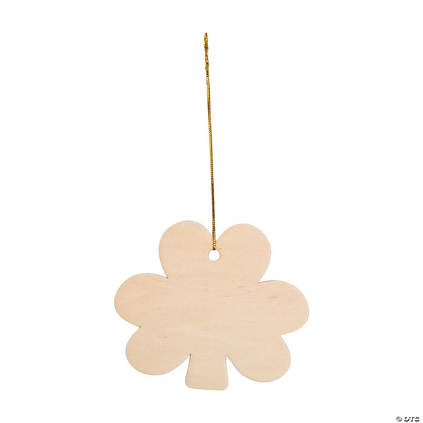 Diy Unfinished Wood Shamrock Ornaments Discontinued