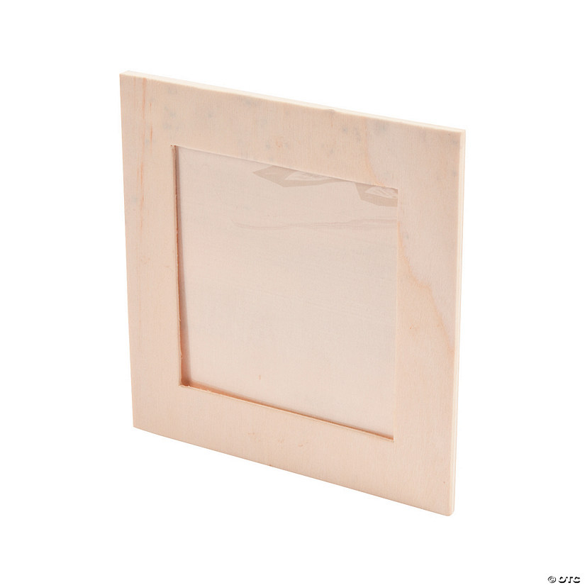 DIY Unfinished Wood Square Frames - 12 Pc. Image