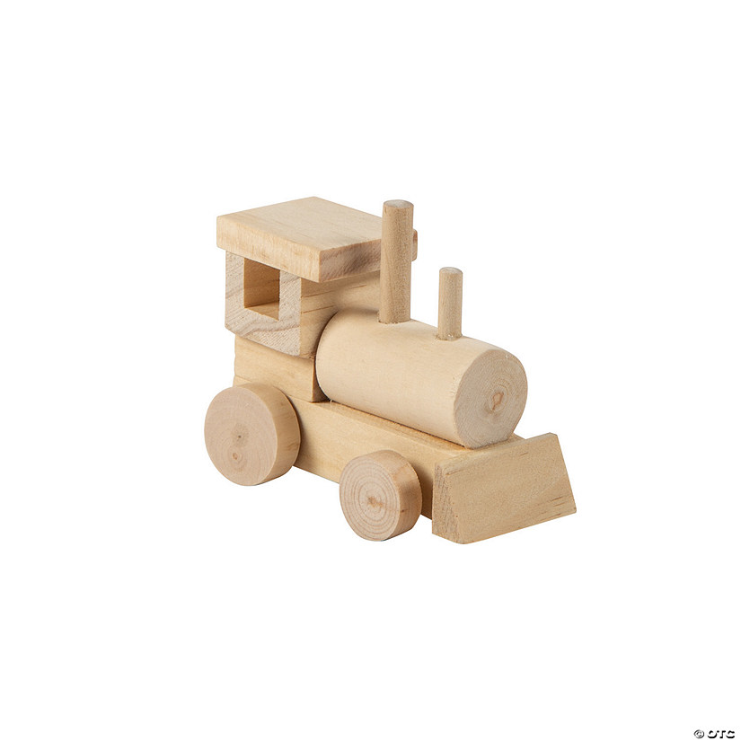 DIY Unfinished Wood Trains Makes 12 Oriental Trading