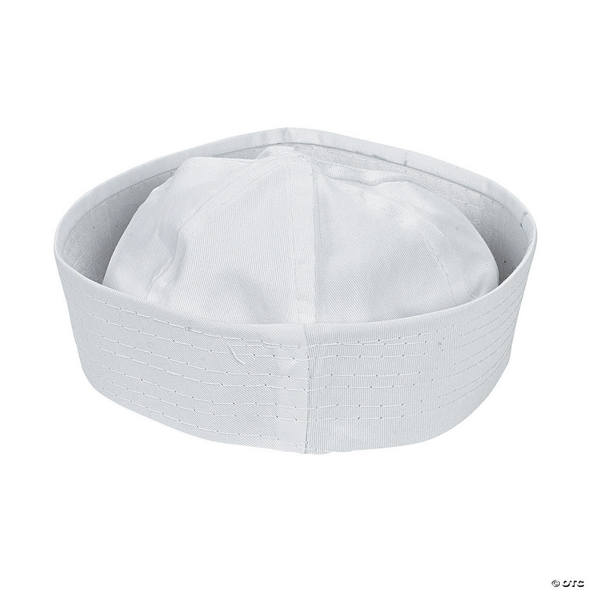 DIY White Sailor Hats - 12 Pc. Image