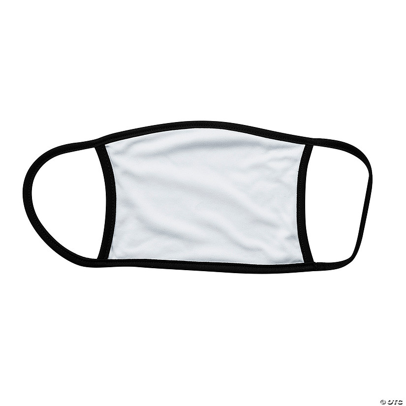 DIY White Sublimation Blank Washable Face Mask &amp;#8211; Extra Large Image