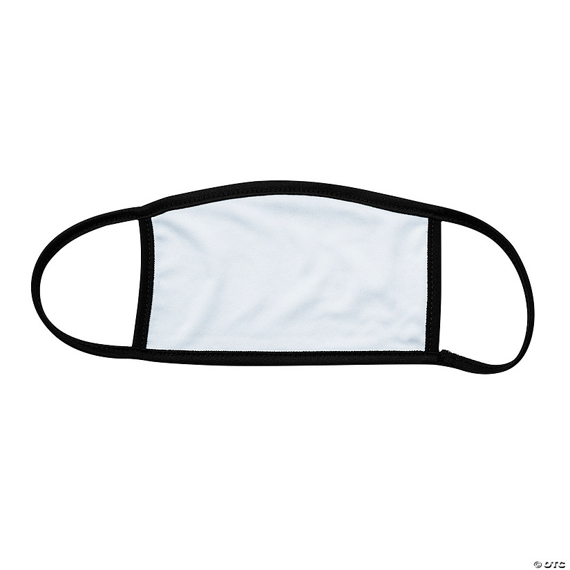 DIY White Sublimation Blank Washable Face Mask - Small Image