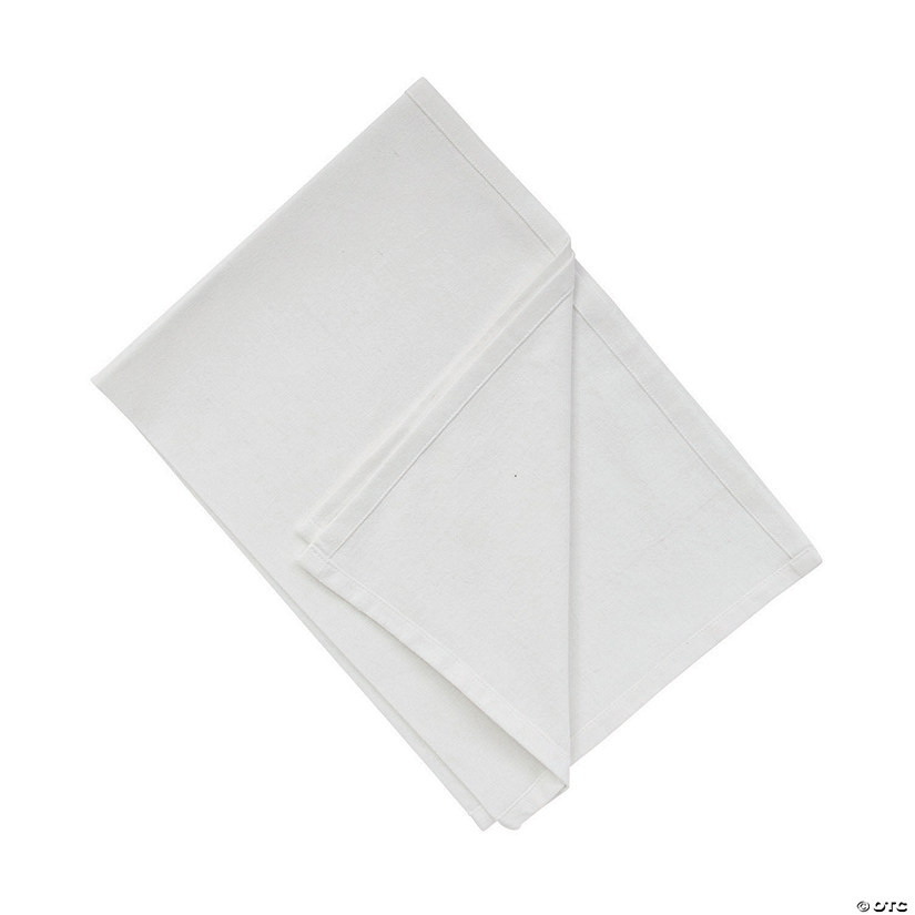 DIY White Tea Towels - 6 Pc. Image