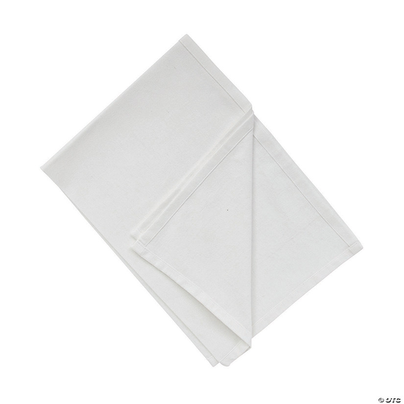 DIY White Tea Towels 6 Pc. Oriental Trading