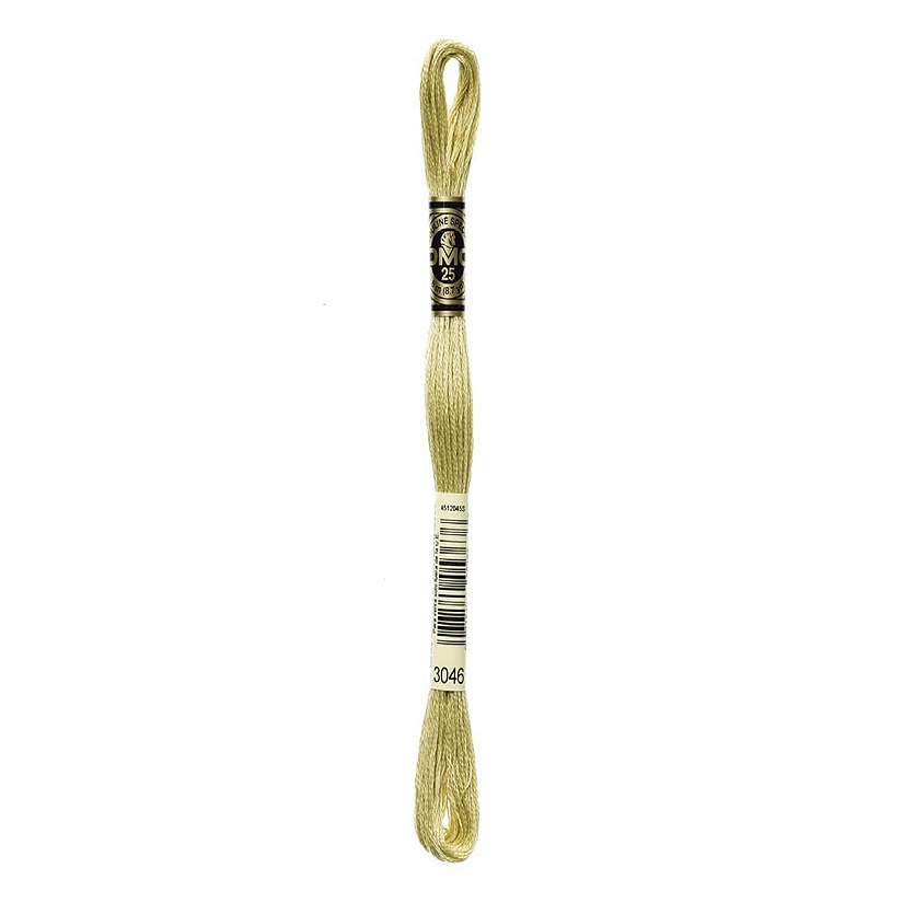 DMC SixStrand Embroidery Floss 3046 Medium Yellow Beige