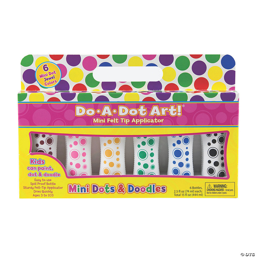 Do-A-Dot Art&#174; Mini Jewel Tone Dot Markers, 6 Colors Image
