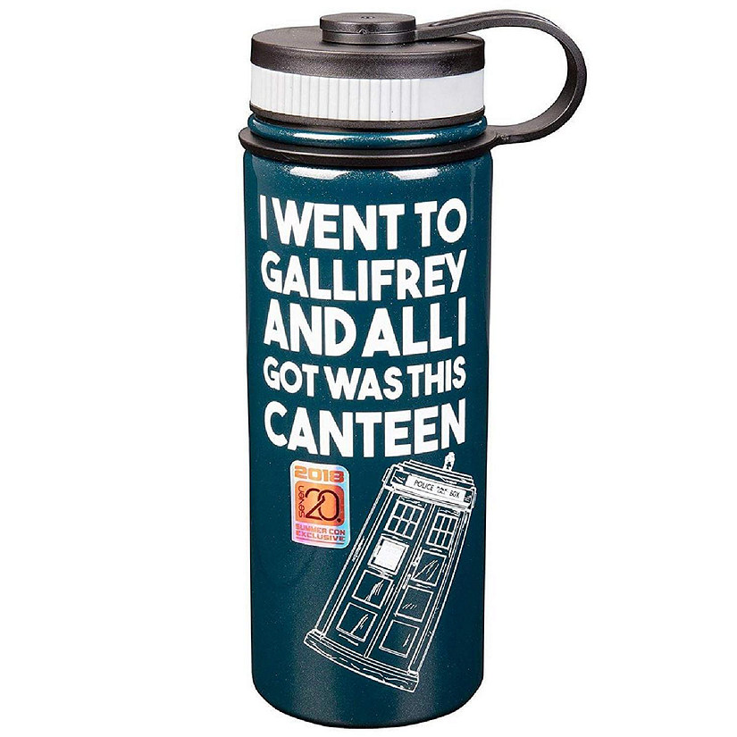Doctor Who TARDIS "I Went To Gallifrey..." 18oz Stainless Steel Water Bottle Image