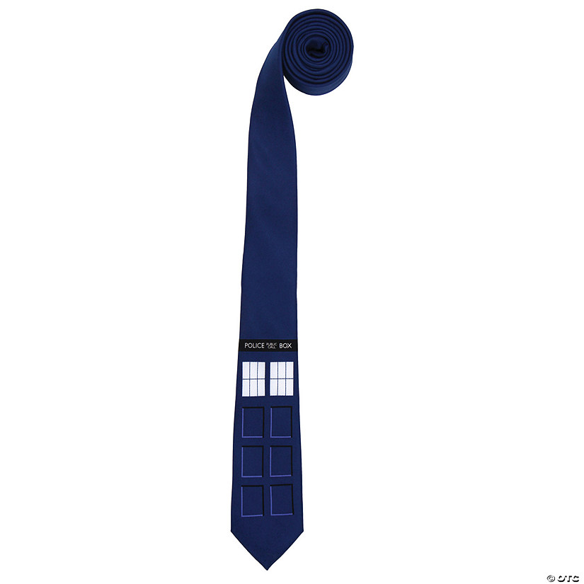 Doctor Who Tardis Skinny Tie Image
