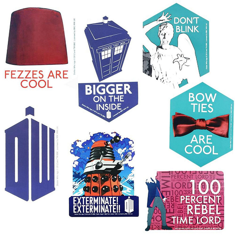 Doctor Who Ultimate Sticker Bundle With 7 Die Cut Stickers Image