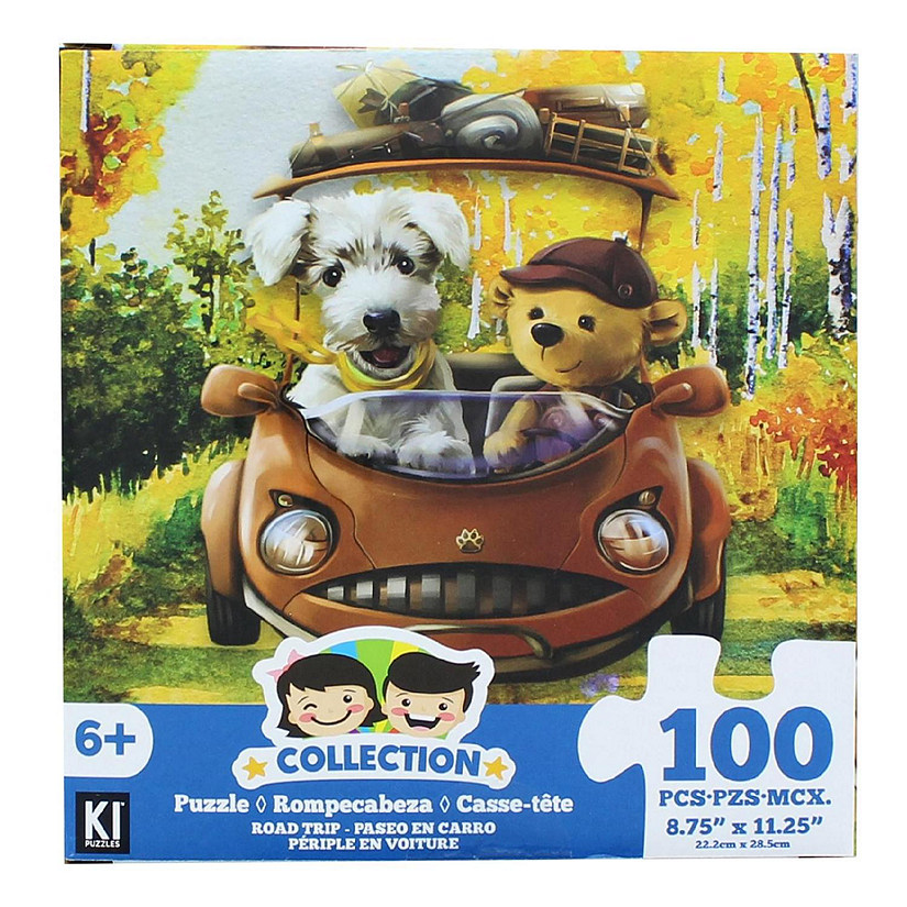 Dog and Teddybear 100 Piece Juvenile Collection Jigsaw Puzzle Image