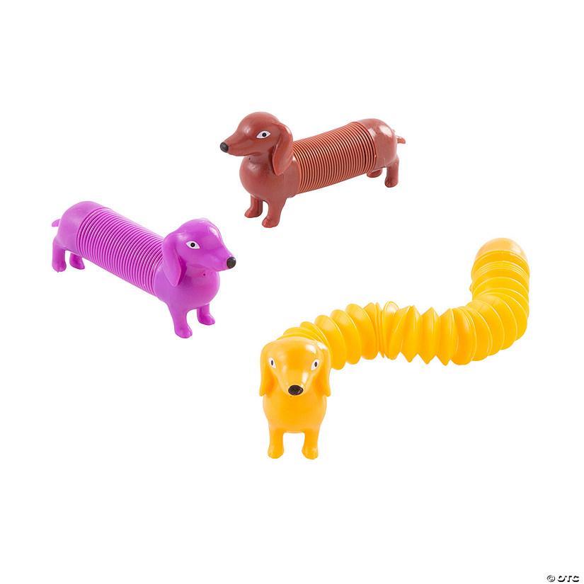 Dog Expanding Tube Fidget Toys - 12 Pc. Image