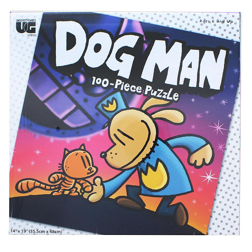 Dog Man 100 Piece Jigsaw Puzzle Image