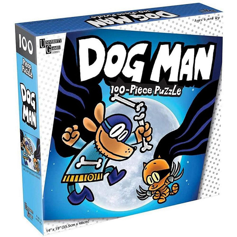 Dog Man and Cat Kid 100 Piece Lenticular Jigsaw Puzzle Image