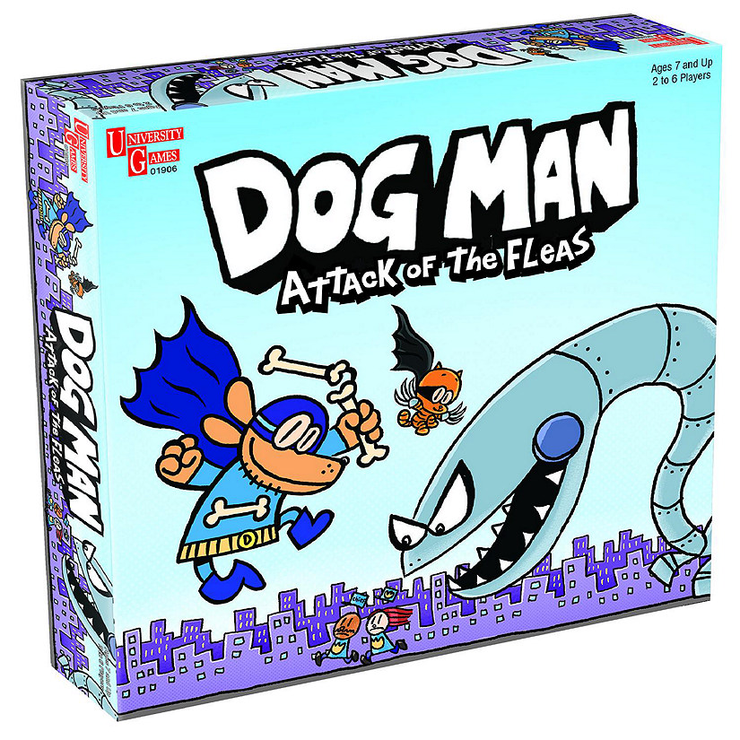 Dog Man Attack of the Fleas Board Game  For 2-6 Players Image
