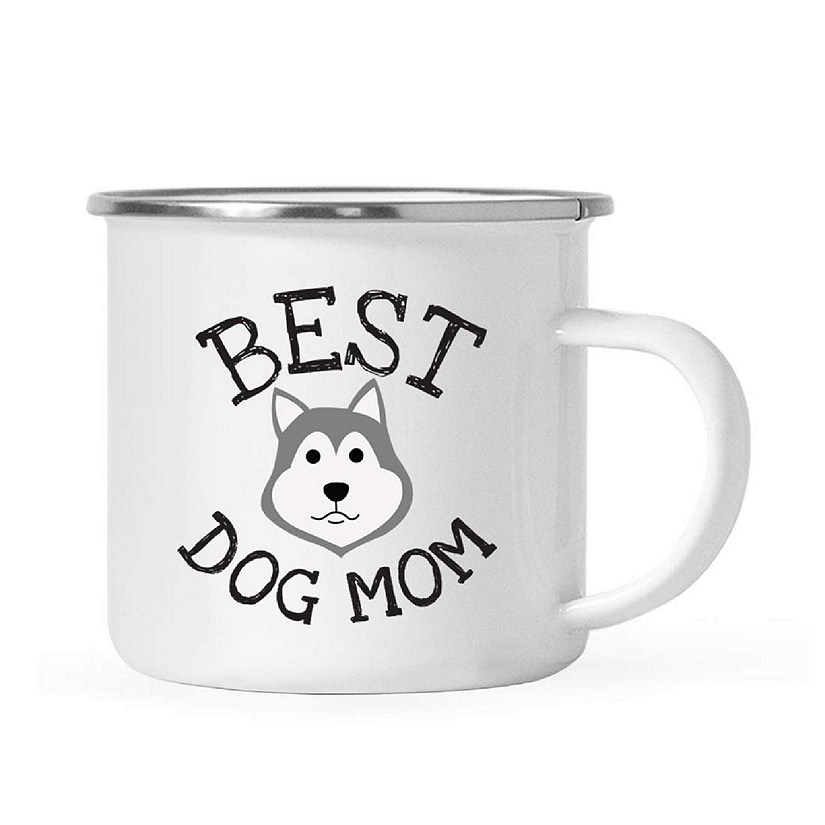 Dog Mom Siberian Husky 11oz Camp Mug Image