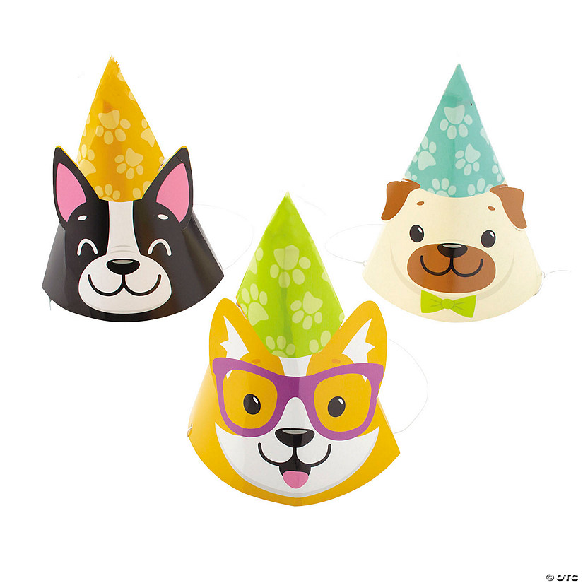 Dog Party Hats - 8 Pc. Image