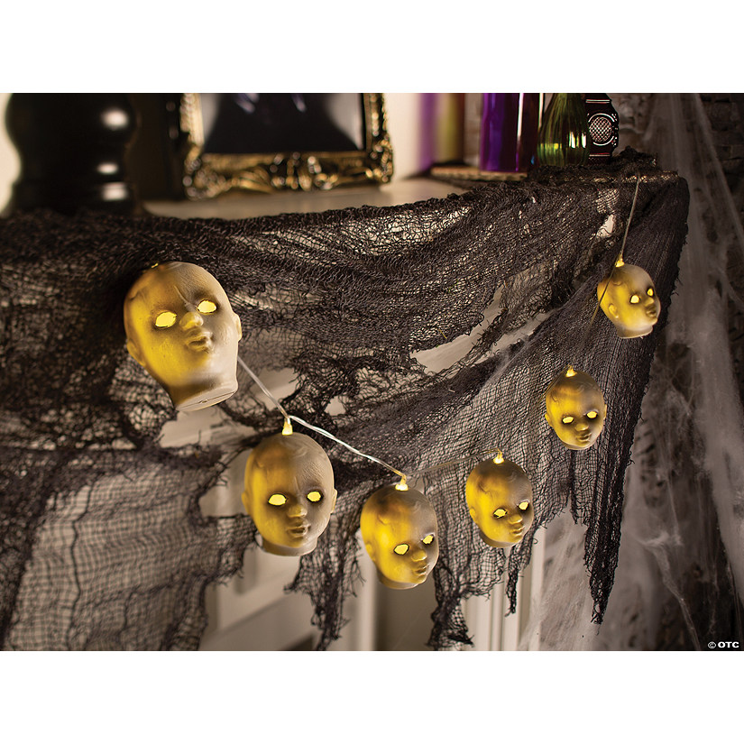 Doll Head String Lights Halloween Decoration Image