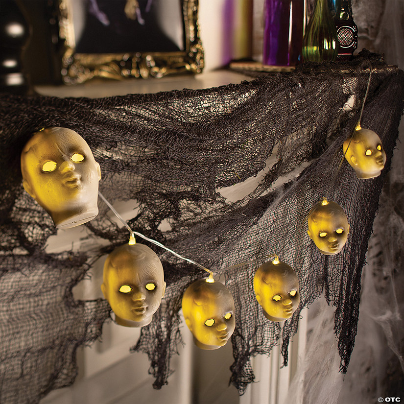 Doll Head String Lights Halloween Decoration Oriental Trading
