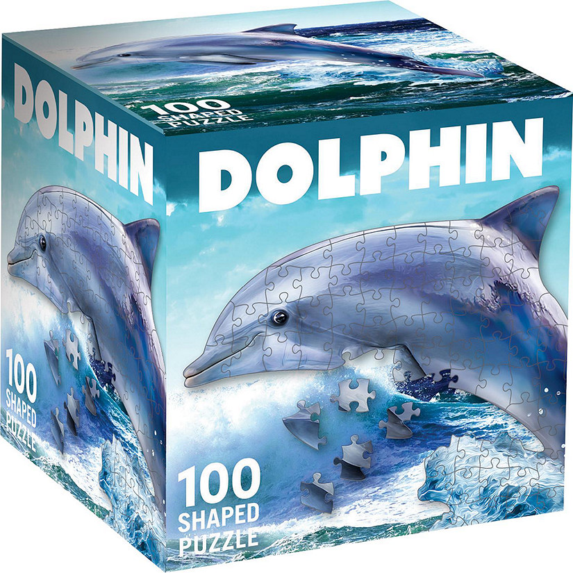 Dolphin 100 Piece Shaped Jigsaw Puzzle Image