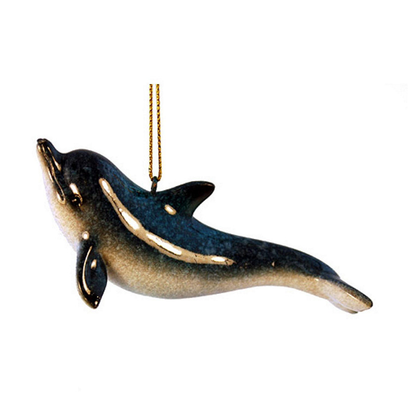 Dolphin Christmas Tree Ornament 4.25 Inch Image