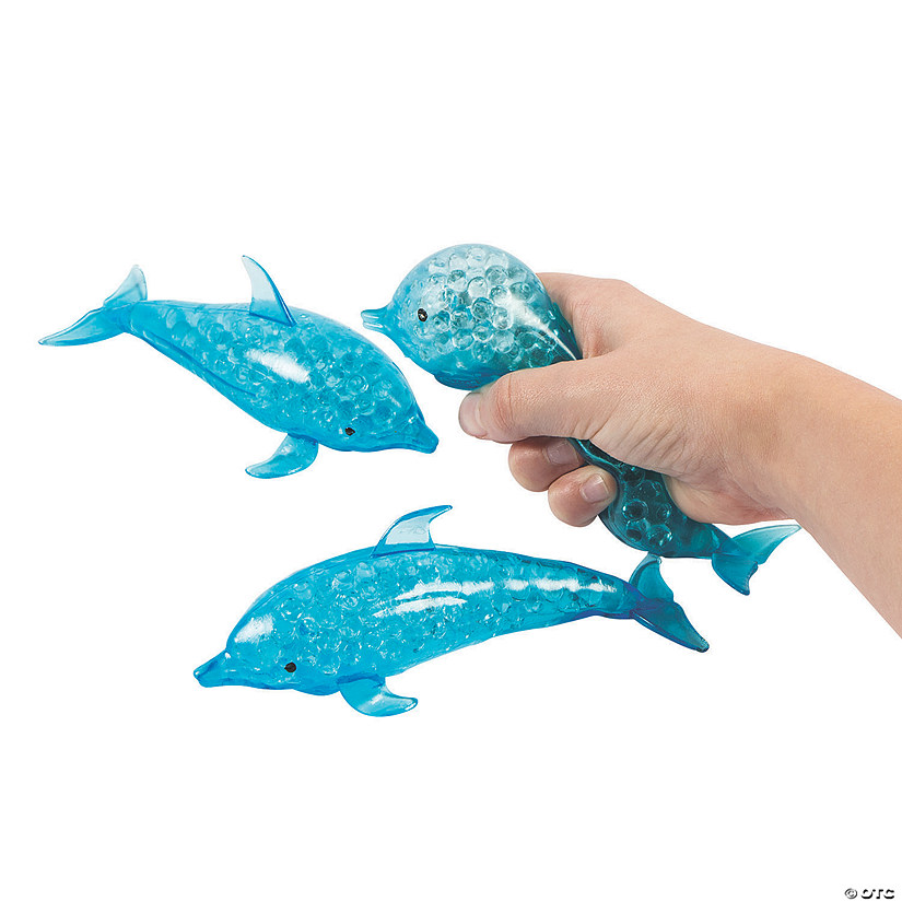 Dolphin Gel Bead Squeeze Toys - 12 Pc. Image