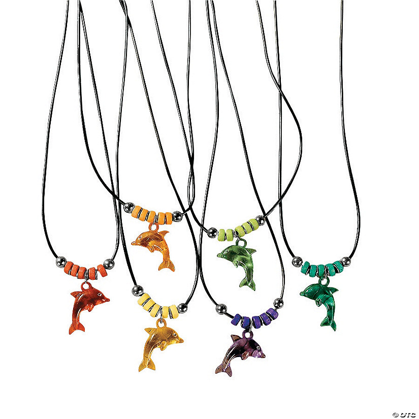Dolphin Necklaces - 12 Pc. Image