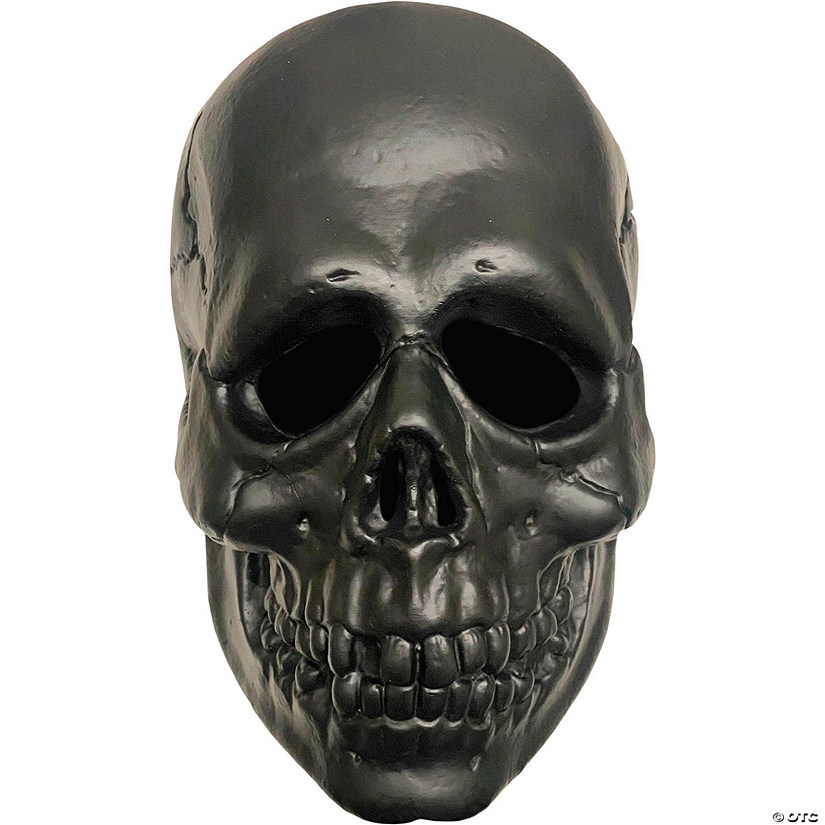 Don Post Studios Black Skull Overhead Mask - One Size Image