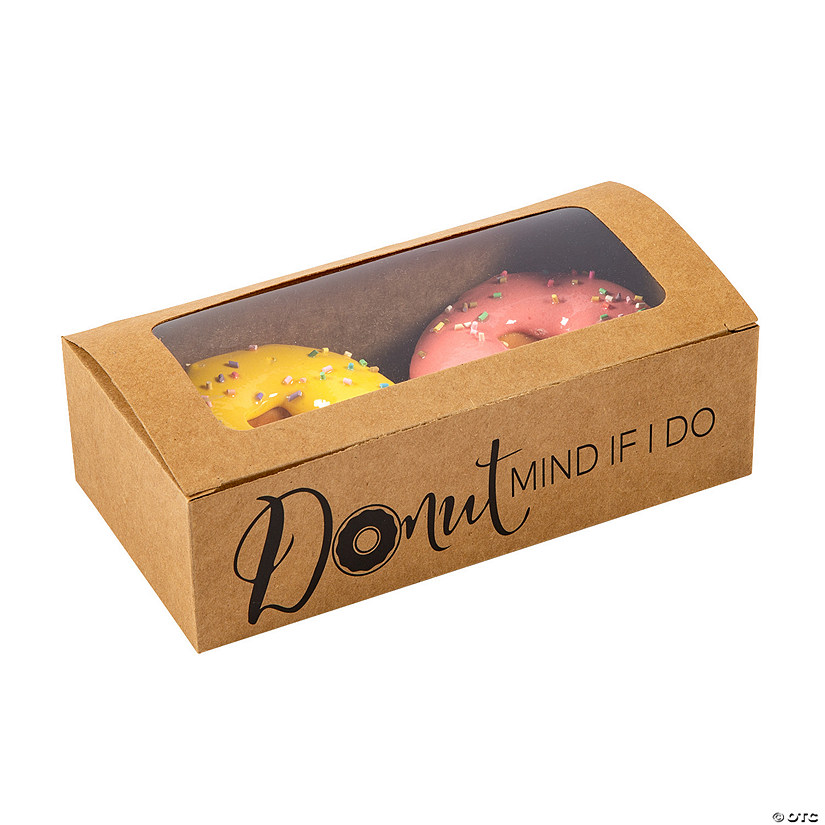 Donut Favor Boxes with Window - 24 Pc. Image