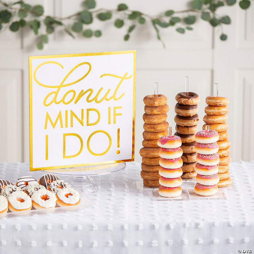 Donut Stands & Donut Mind If I Do Sign Kit - 6 Pc. Image