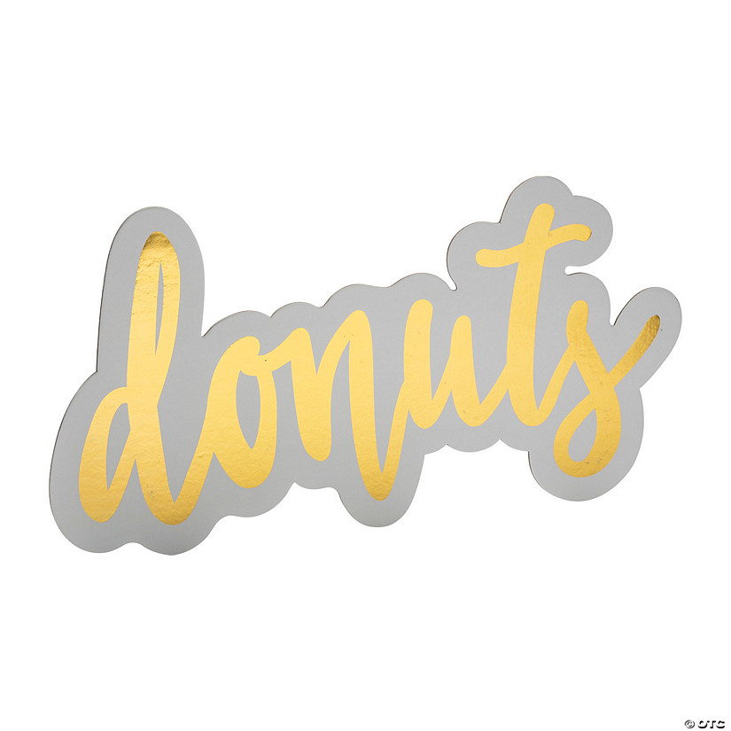 Donuts Sign with Easel Image