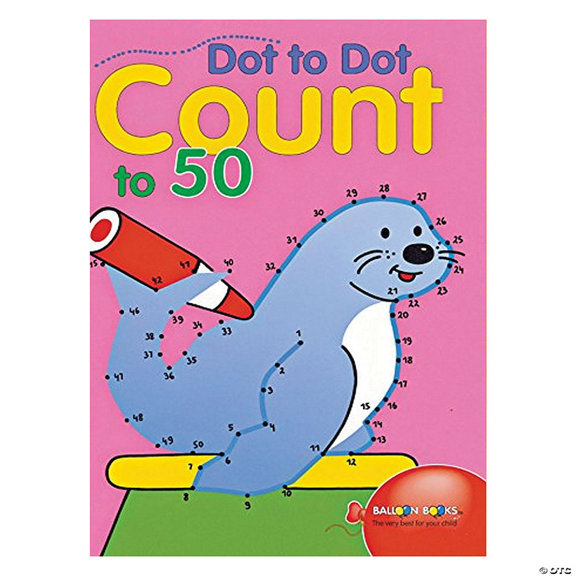 Dot to Dot Count to 50 Image