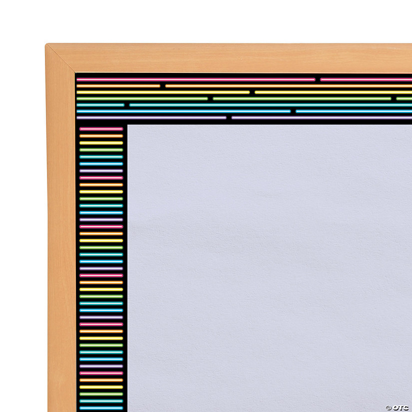 DoubleSided Neon Lights Bulletin Board Borders Oriental Trading