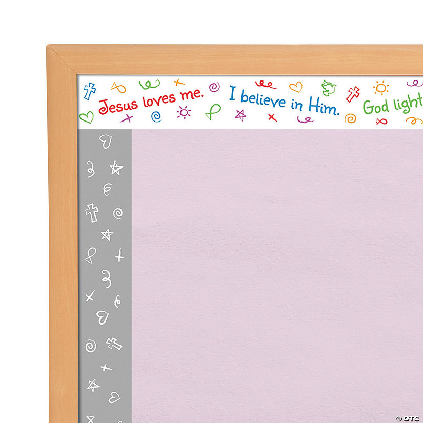 Double-Sided Religious Messaging Bulletin Board Borders - 12 Pc. Image