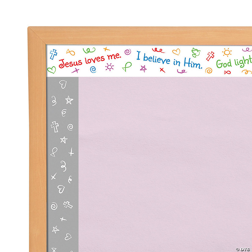 DoubleSided Religious Messaging Bulletin Board Borders 12 Pc