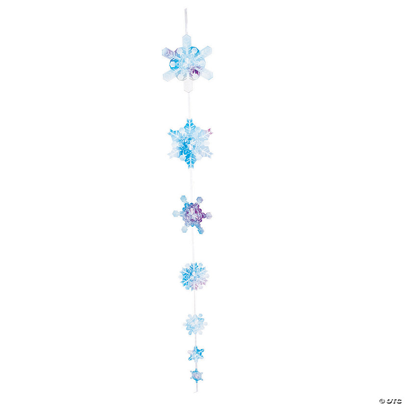 Double-Sided Winter Sparkle Snowflake Hanging Decorations Image