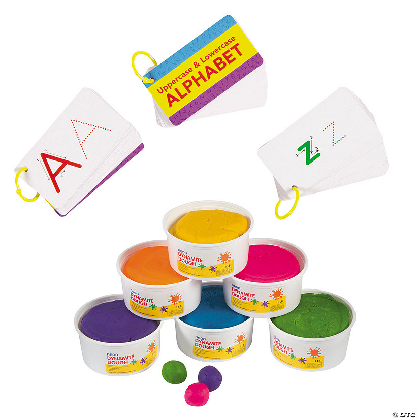 Dough & Alphabet Recognition Kit - 12 Pc. Image