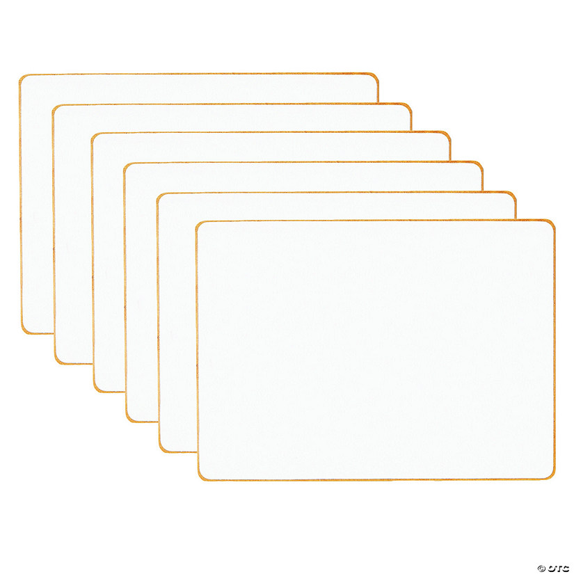 Dowling Magnets Double-sided Magnetic Dry-Erase Board, Blank, Pack of 6 Image