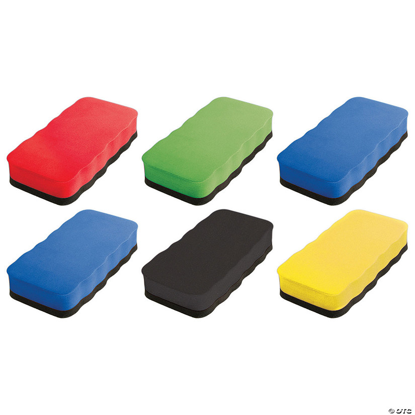 Dowling Magnets Magnetic Whiteboard Eraser, Pack of 6 Image