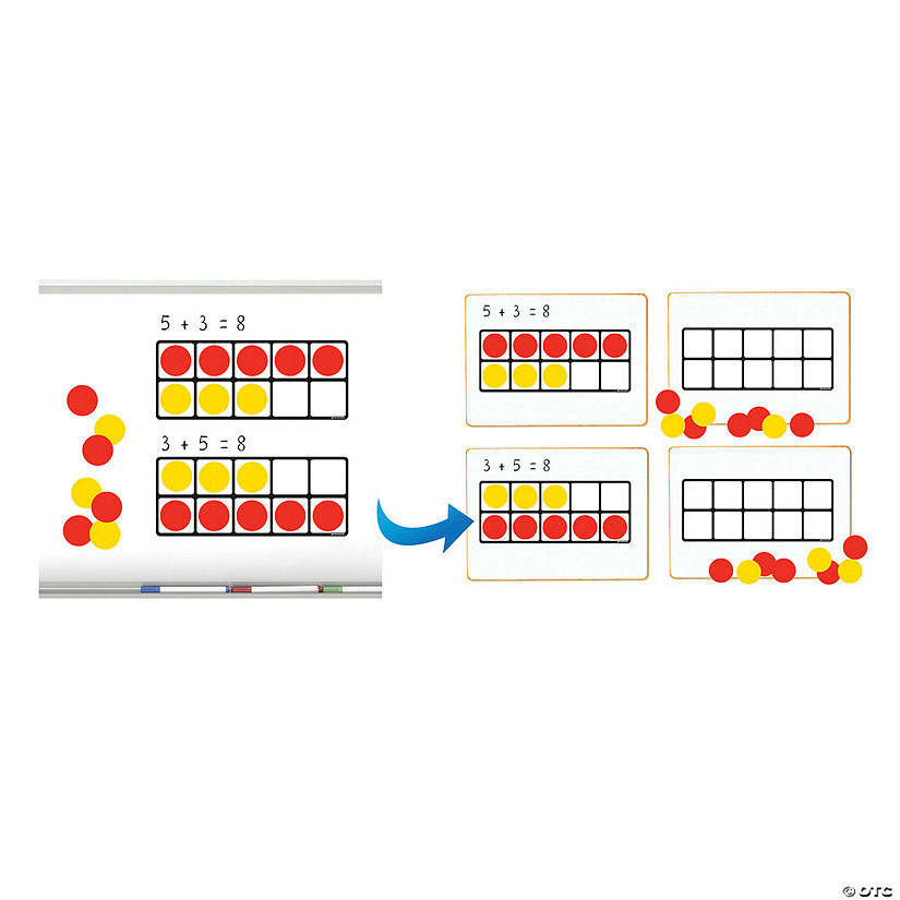 Dowling Magnets Ten Frames Magnet Math Set Image