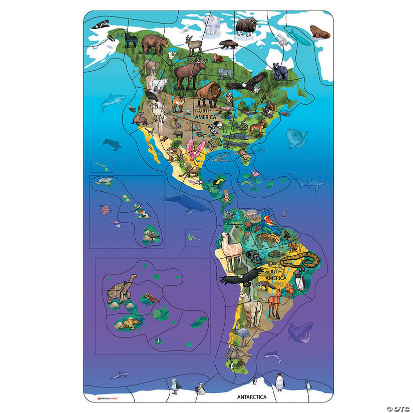 Dowling Magnets Wildlife Puzzle North, South America Image