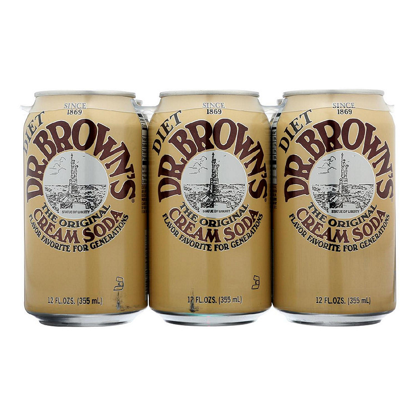 Dr. Brown Dr Brown's, The Original Diet Cream Soda - Case of 4 - 6/12 FZ Image