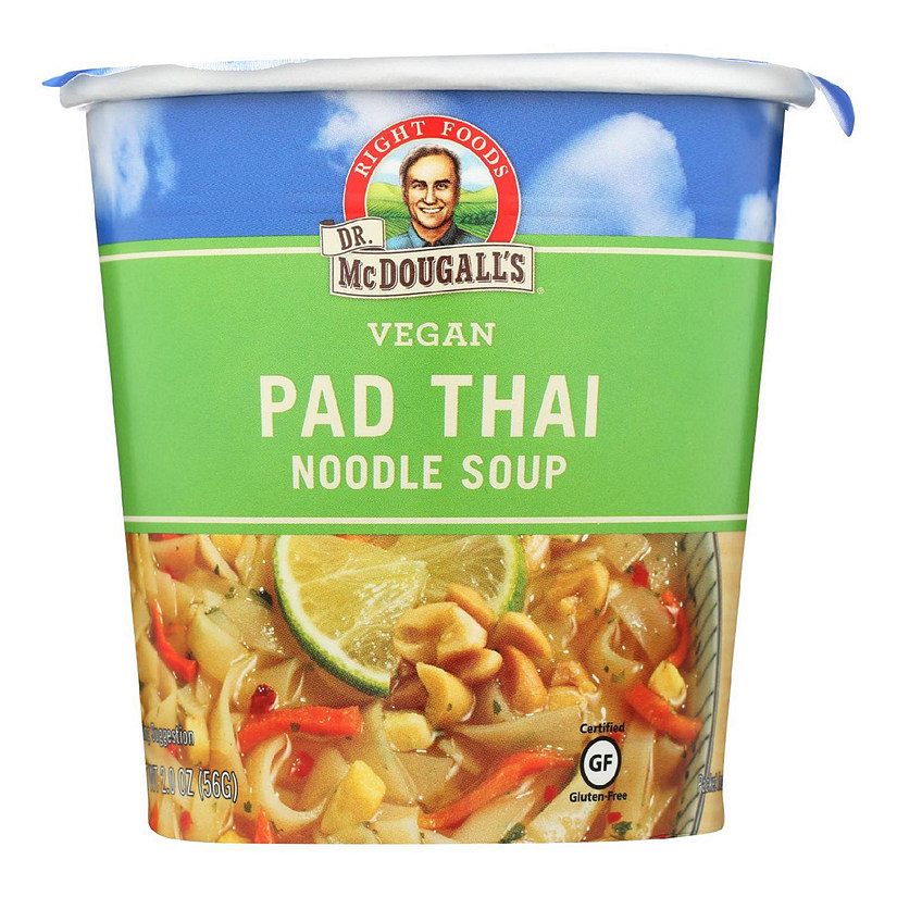 Dr. McDougall's Vegan Pad Thai Noodle Soup Big Cup - Case of 6 - 2 oz. Image