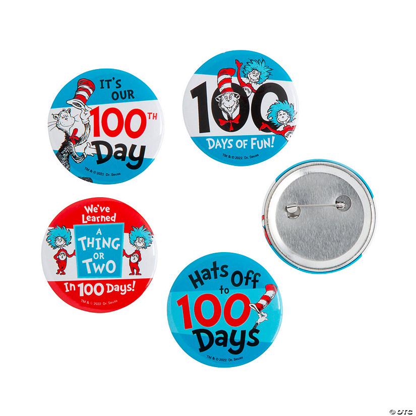 Dr. Seuss&#8482; 100th Day Buttons Image