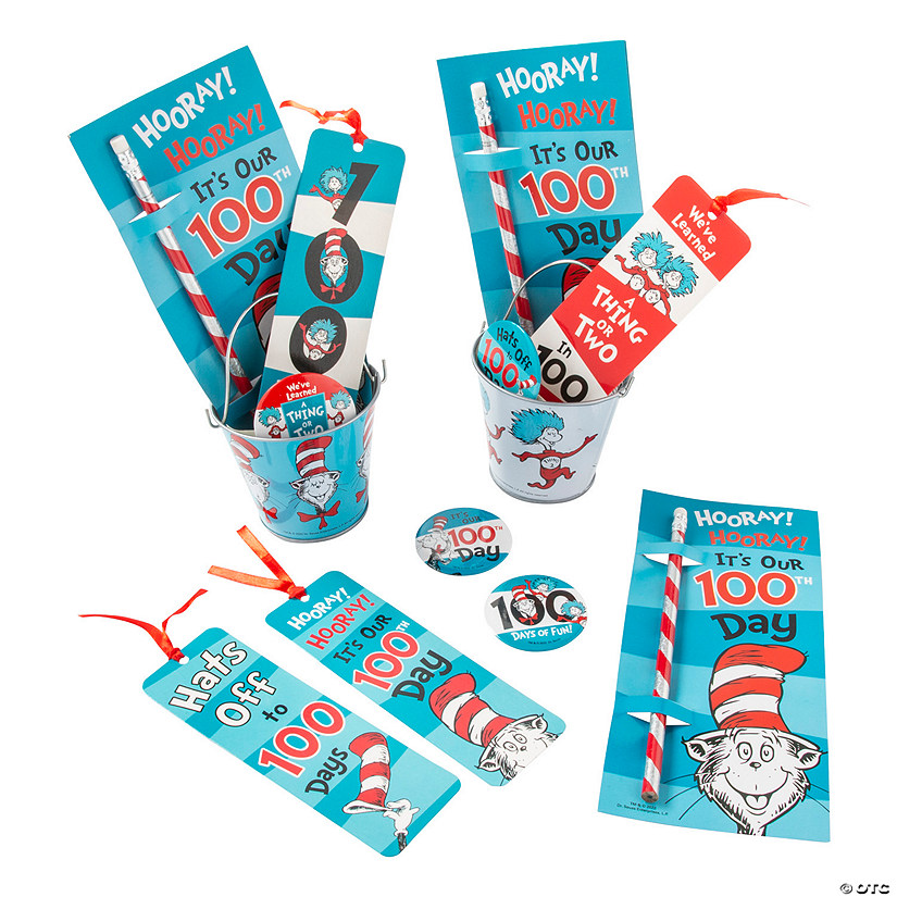 Dr. Seuss&#8482; 100th Day Pail Kit for 24 Image