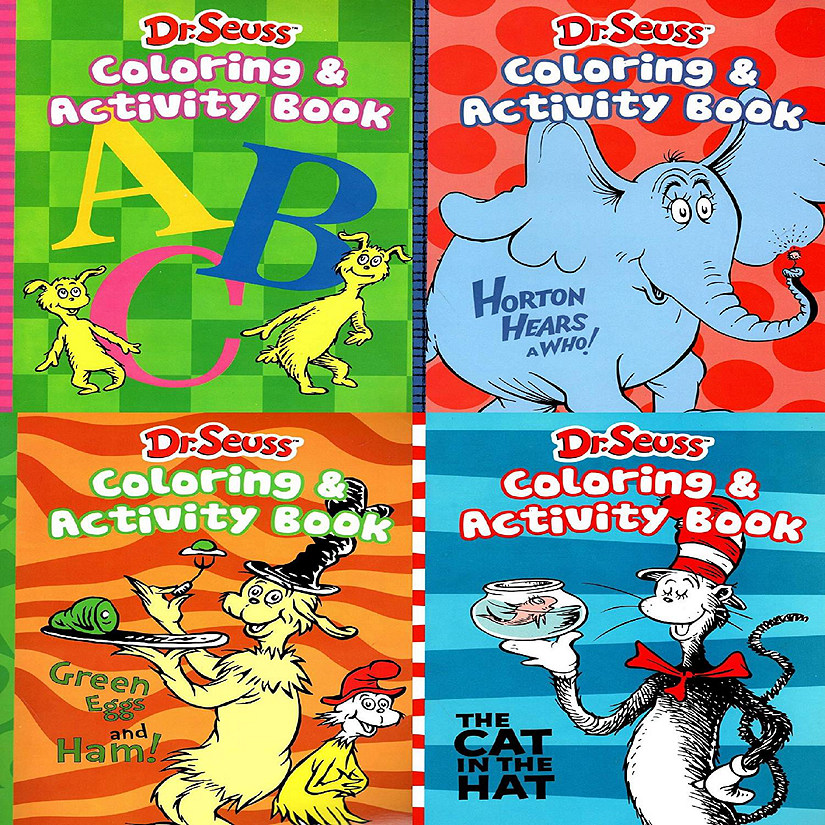 Dr. Seuss 4-In-1 Coloring &amp; Activity Books Image