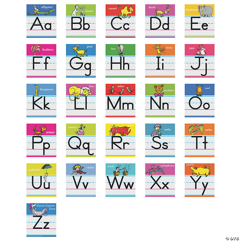 Dr Seuss Alphabet Line 26 Pc Oriental Trading