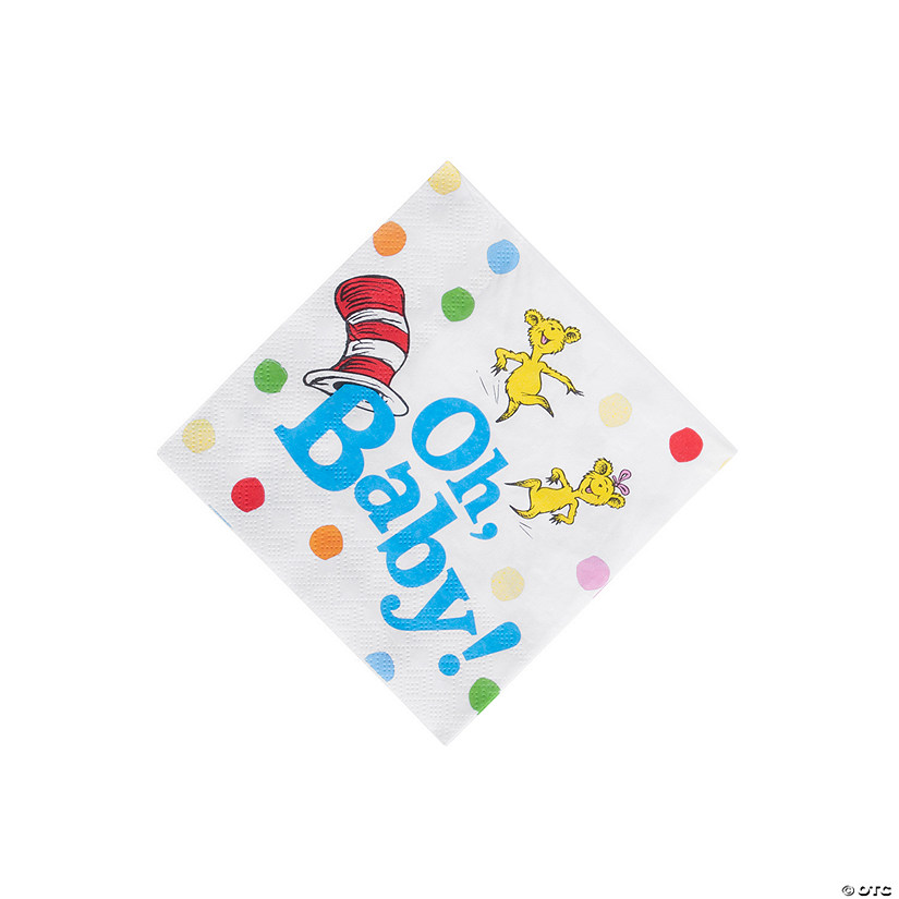 Dr. Seuss&#8482; Baby Shower Beverage Napkins - 16 Pc. Image