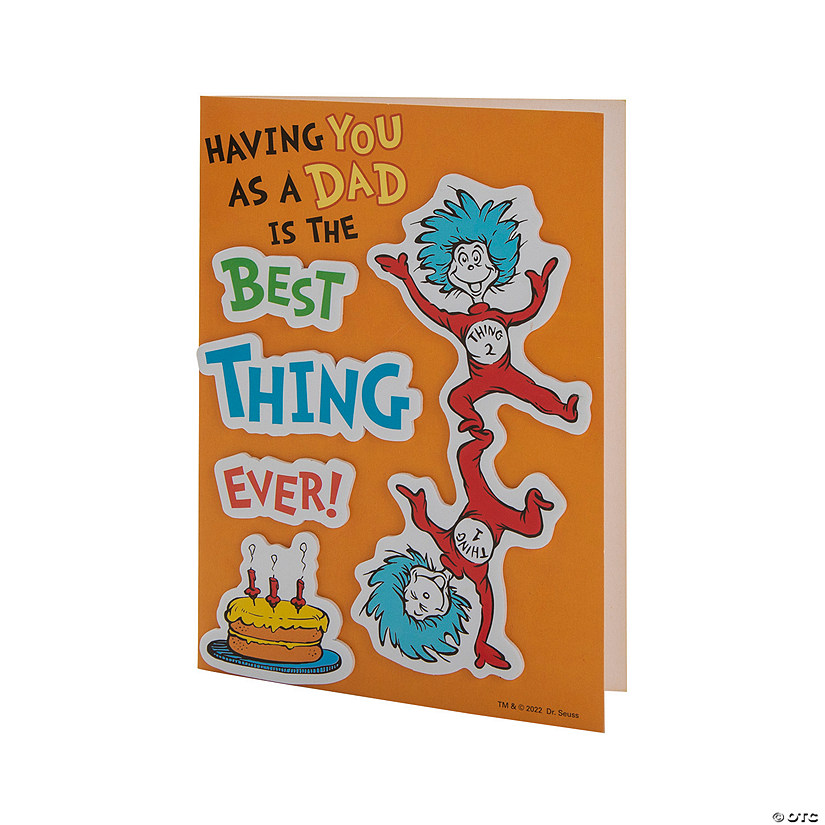 Dr. Seuss&#8482; Best Dad Card Craft Kit &#8211; Makes 12 Image