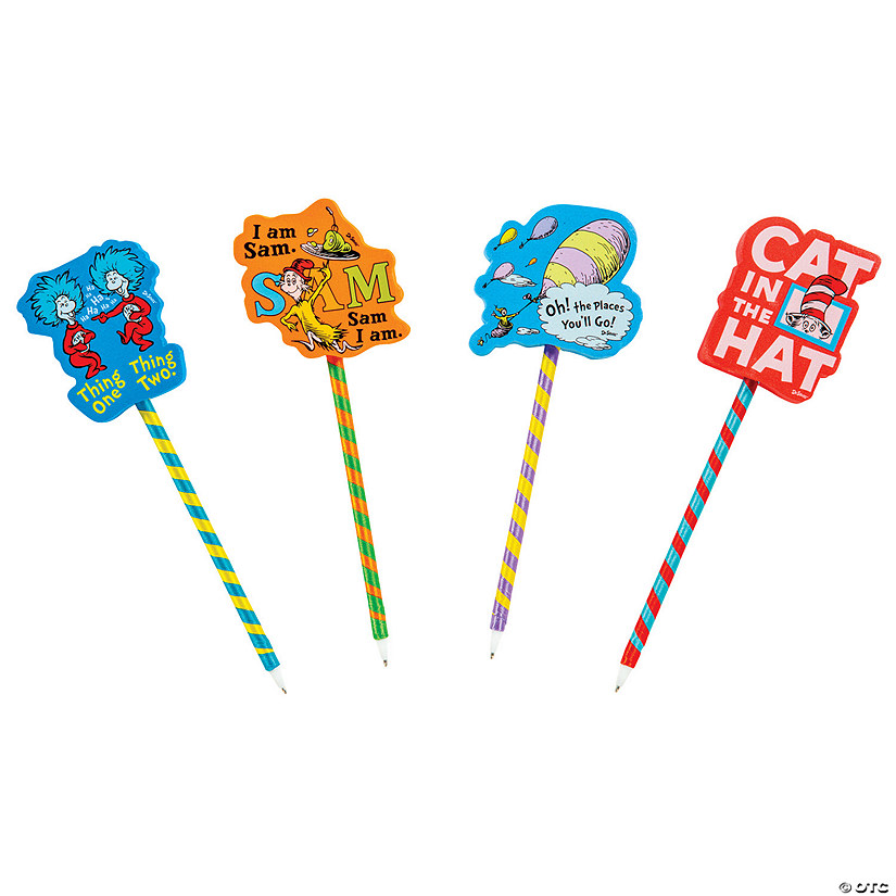 Dr. Seuss&amp;#8482; Character Big Top Pens - 12 Pc. Image